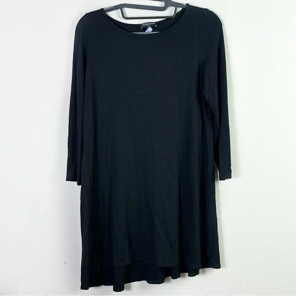 Eileen Fisher Black Shirt Tunic Top size Petite Small - Picture 8 of 8